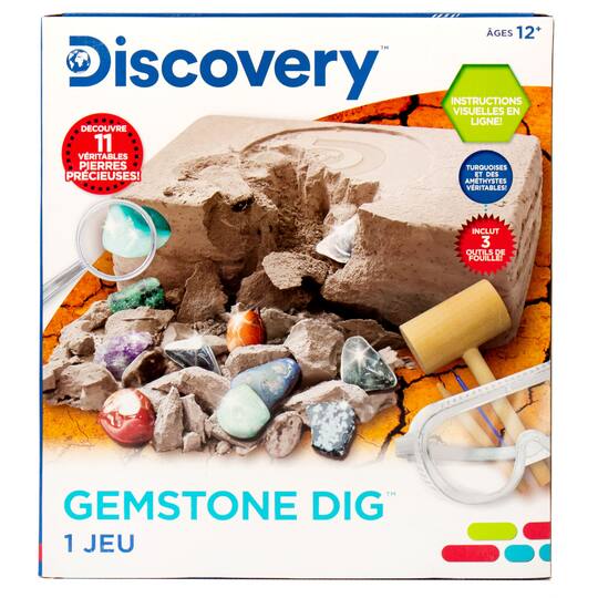 Best GEMSTONES Discovery Kids GEMSTONE Dig by Horizon Group USA Reveal 11 Real for sale online